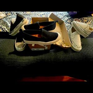 3 Pair New Size 7 Slip Ons